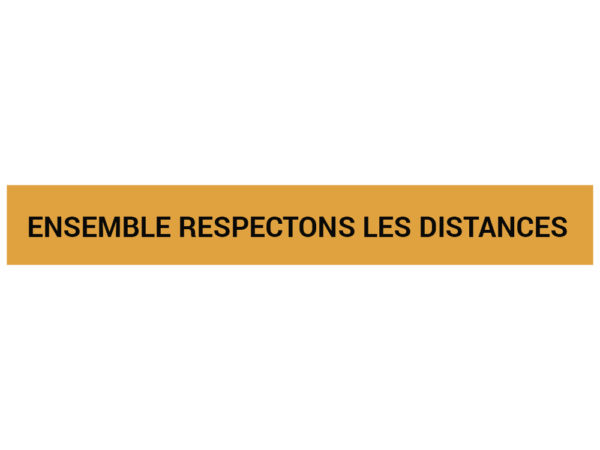 ADS10 : Ensemble respectons les distances | 80 x 10 cm