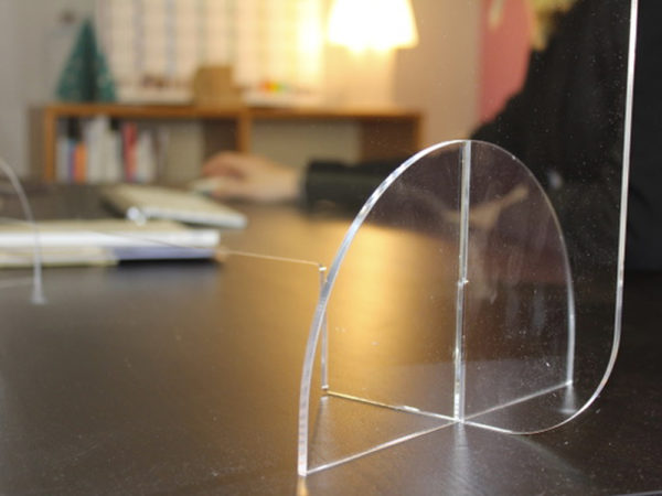 Mini Hygiplast pas cher, vitre plexiglas avec passe-document – Image 7